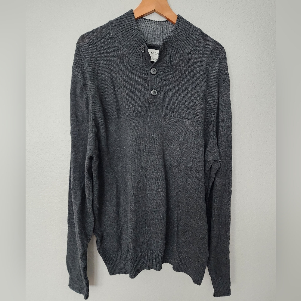 NWT Haggar Men's Charcoal Sweater